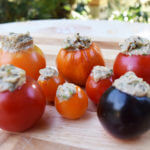 tomatoes filled with baba ghanoush